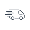 Delivery Fast Logistics Shipping Truck Icon